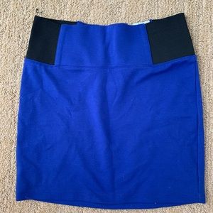 Blue mini skirt